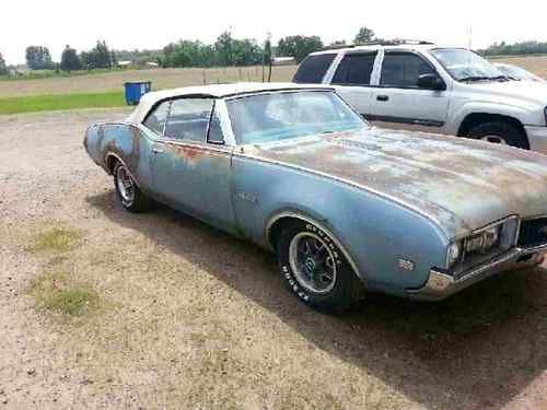 1968 OLDS 442 CONVERTABLE AUTOMATIC, 1 OF LESS THAN 3476, image 2