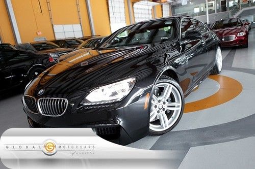13 bmw 640i gran-coupe m-sport 8k 1-owner nav heat-sts rear-cam entry-drive pdc
