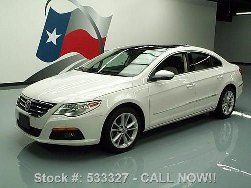 2009 volkswagen cc lux turbo sunroof htd leather 34k mi texas direct auto