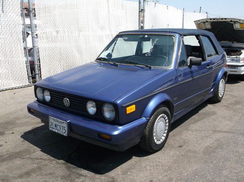 1988 volkswagen cabriolet, no reserve