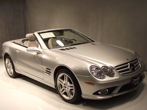 2007 07 mercedes-benz sl550 convertible mb sl 550 16k miles 2 owner clean carfax