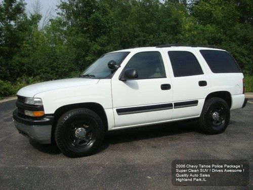 2006 chevy tahoe police package special service 2wd 5.3l v8 very nice unit !