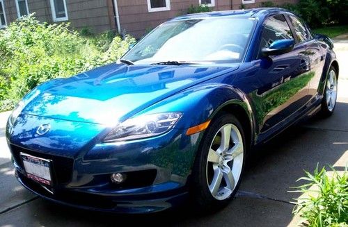 2006 mazda rx8 grand touring edition. metallic azure blue; manual;good condition