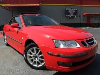 9-3*convertible*laser red/parchment*auto*carfax cert*we finance*fla