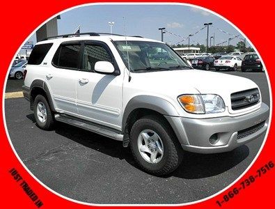 2001 sr5 v8 white suv tan interior 3rd row rear air 124