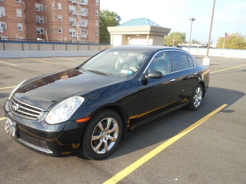 2006 infiniti g35 x sedan 4-door 3.5l black awd with navigation