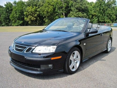 06 saab 9-3 aero convertible 6 speed manual leather turbo 2.8l v6