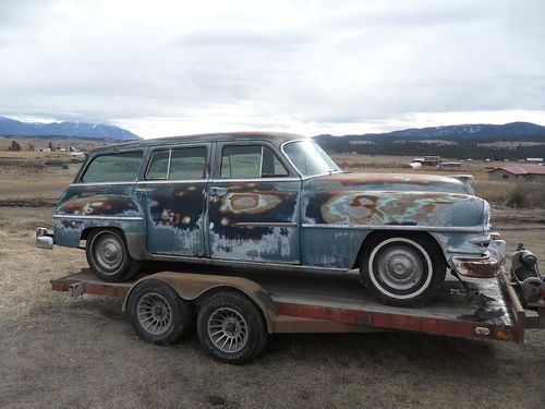1953 hemi chrysler town &amp; country station wagon: solid body, complete, rare!!!!!