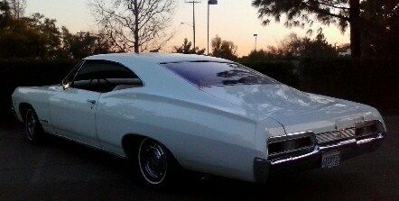 1967 classic chevy impala super sport 2 door fast back hard top.