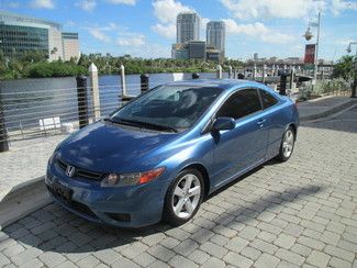 2007 honda civic ex blue with leather!