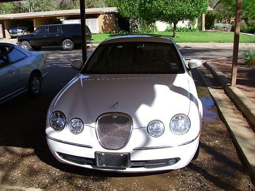 2006 jaguar s-type white, sedan, sport option excellent condition