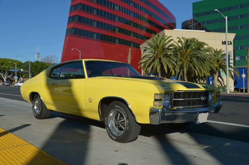 Super sharp classic 1971 chevrolet chevelle ss 454 - 4 sp - daytona yellow