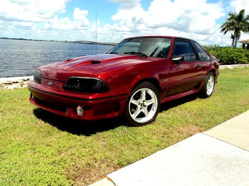 1989 ford mustang gt hatchback, 302ci, automatic, custom paint, cobra wheels