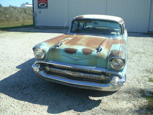 LAMBRECHT CHEVROLET ORIGINAL 1957 CHEVROLET 210 SEDAN POWER PACK!, image 4