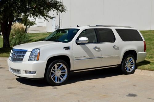 2013 escalade esv platinum,garage kept, gorgeous, new car trade ,like new, , wow