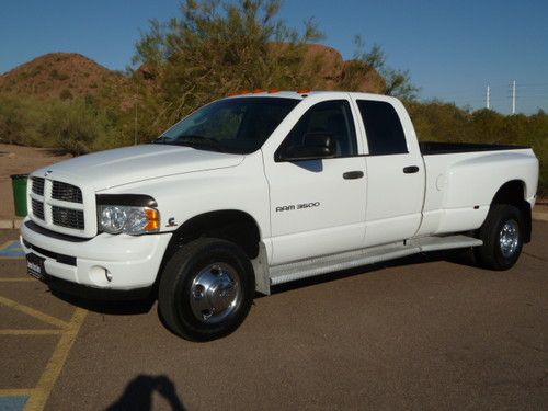 05 3500 crew dually 4x4 5.9 diesel laramie sport moonroof extra clean