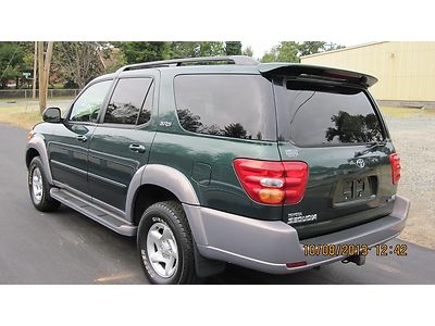 Green Sharp!! 2002 Toyota Sequoia Suv SR5 Leather cd player rear DVD 0.1 4.7L V8, image 3