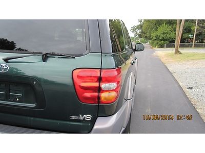 Green Sharp!! 2002 Toyota Sequoia Suv SR5 Leather cd player rear DVD 0.1 4.7L V8, image 7