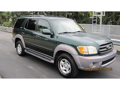 Green Sharp!! 2002 Toyota Sequoia Suv SR5 Leather cd player rear DVD 0.1 4.7L V8, image 9
