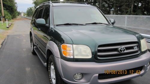 Green Sharp!! 2002 Toyota Sequoia Suv SR5 Leather cd player rear DVD 0.1 4.7L V8, image 10