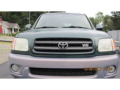 Green Sharp!! 2002 Toyota Sequoia Suv SR5 Leather cd player rear DVD 0.1 4.7L V8, image 11