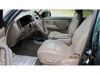 Green Sharp!! 2002 Toyota Sequoia Suv SR5 Leather cd player rear DVD 0.1 4.7L V8, image 12