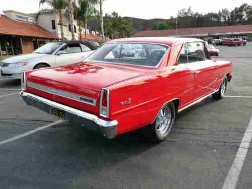 Freshly Restored Torch Red 1967 Chevy II Nova Sport Coupe, image 2