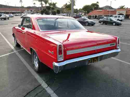 Freshly Restored Torch Red 1967 Chevy II Nova Sport Coupe, image 3