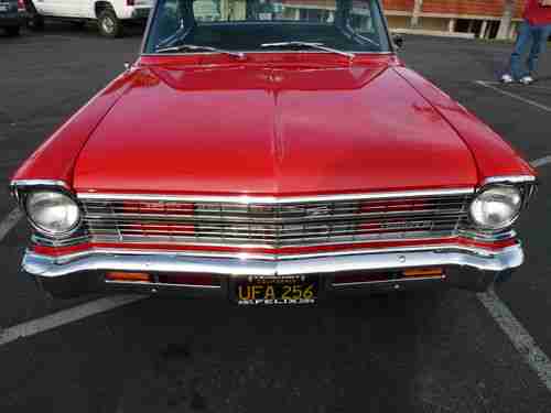 Freshly Restored Torch Red 1967 Chevy II Nova Sport Coupe, image 6