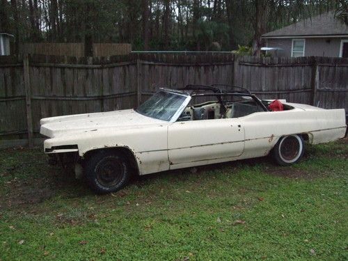 1969 cadillac convertible 472 motor 375 horsepower ratrod hotrod custom project!