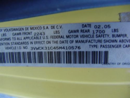 2005 Volkswagen Beetle GLS 1-Owner Vehicle in great condition inside and out Au, image 34