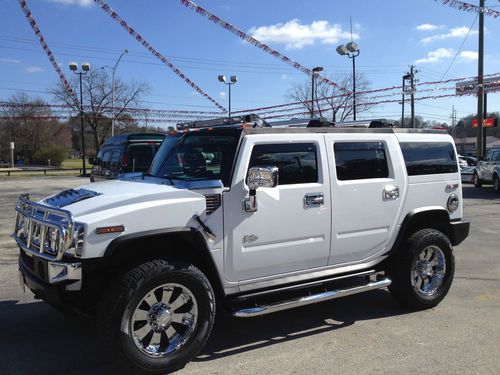 2007 hummer h2 white luxury package
