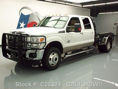 2011 ford f350 lariat crew 4x4 diesel dually hauler 60k texas direct auto