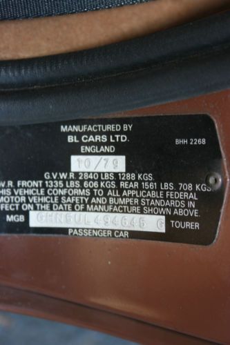 1979 MG MGB ROADSTER, US $9,500.00, image 20