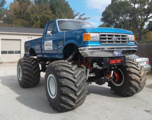 1989 ford f-150 custom standard cab pickup 2-door diesel monster truck!!!!