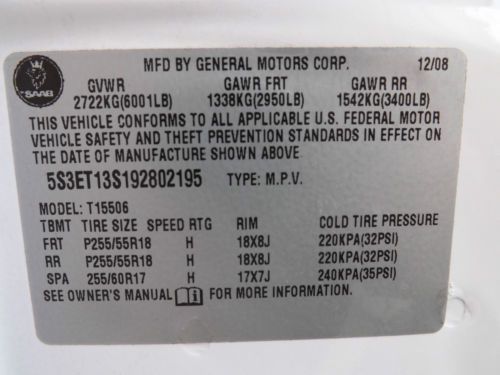 2009 Saab 9-7x 4.2i Sport Utility 4-Door 4.2L, image 16