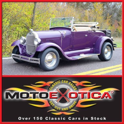 1980 shay ford model a replica- vdo gauges-5 speed-only 4,064 miles-great paint!