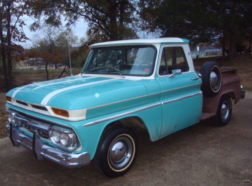 1964 gmc custom cab swb stepside pickup-no rust!-big back glass!-hard to find!