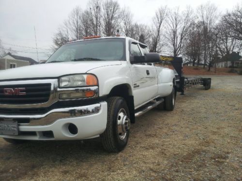 2004 gmc sierra 3500 duramax diesel  slt dually  2009 kaufman 3 car trailer