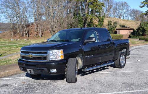 2009 chevrolet silverado 1500 ltz crew cab pickup 4-door 5.3l black leather 4x4