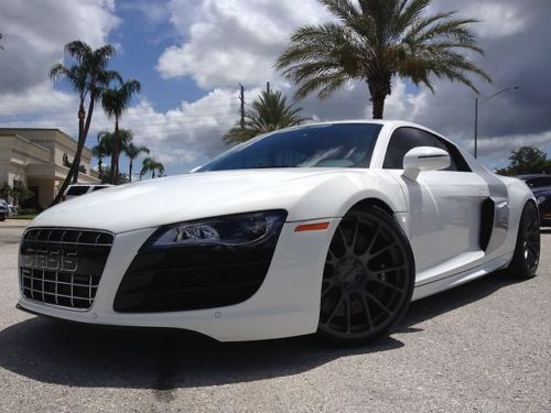 2011 r8 v-10 coupe quattro huge stasis upgrade 2 owner florida car 710hp