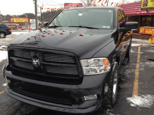 2010 Dodge Ram 1500 SLT Quad Cab 4x4 Black Mafia Style, image 3