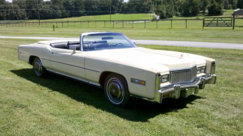 1976 cadillac eldorado base convertible 2-door 8.2l
