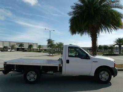 Ford f250 reg cab work truck aluminum flat bed florida truck nice**low reserve**