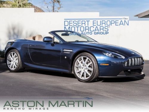 2013 aston martin v8 vantage roadster midnight blue walnut premium audio