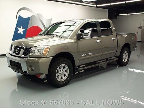 2006 nissan titan le crew 4x4 leather sidesteps 56k km texas direct auto