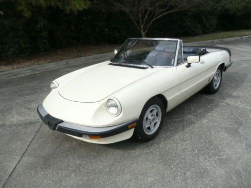 1984 alfa romeo spider veloce convertible 2-door 2.0l