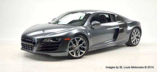 2012 audi r8 5.2 fsi quattro r-tronic coupe daytona grey black 2875 miles a1+!