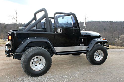 1986 jeep cj7 4.2l automatic black on black