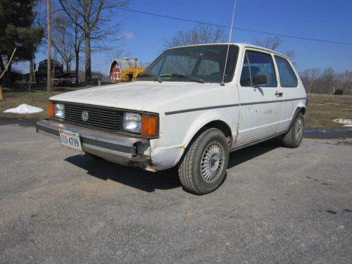 1984 volkswagen rabbit l diesel, rebuilt engine, new parts, great driver, 51 mpg